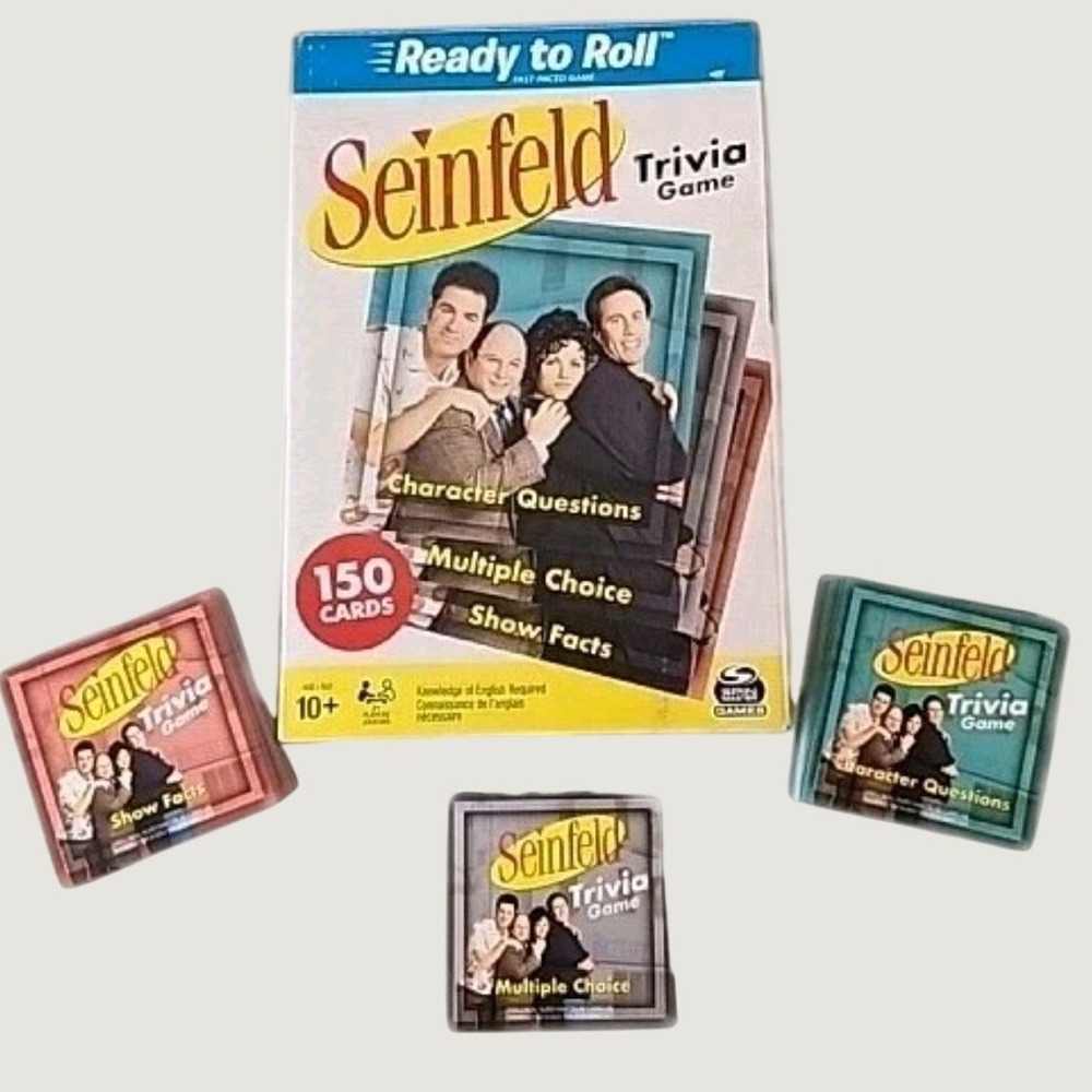 SEINFELD TRIVIA GAME 150 Cards Character ?s Show Facts Multiple Choice Party Fun